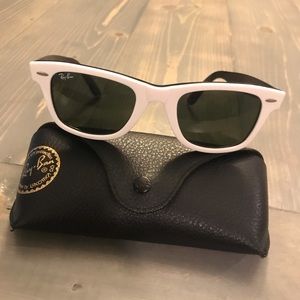 Ray-Ban	Original Wayfarer Sunglasses - White Frame